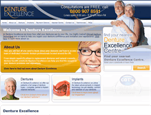 Tablet Screenshot of dentureexcellence.co.uk